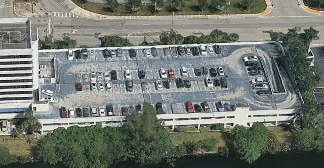 3900 Northwest 21st Street Miami Parking, the real place behind Banner Parking Garage