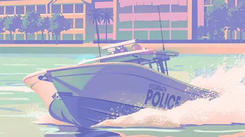 Contender 39ST-inspired police boat in GTA VI
