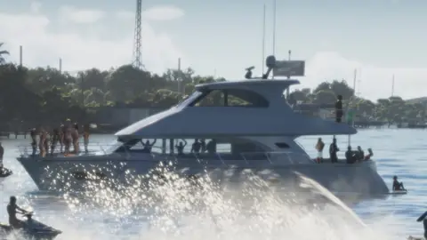 Horizon PC60-inspired yacht in GTA VI